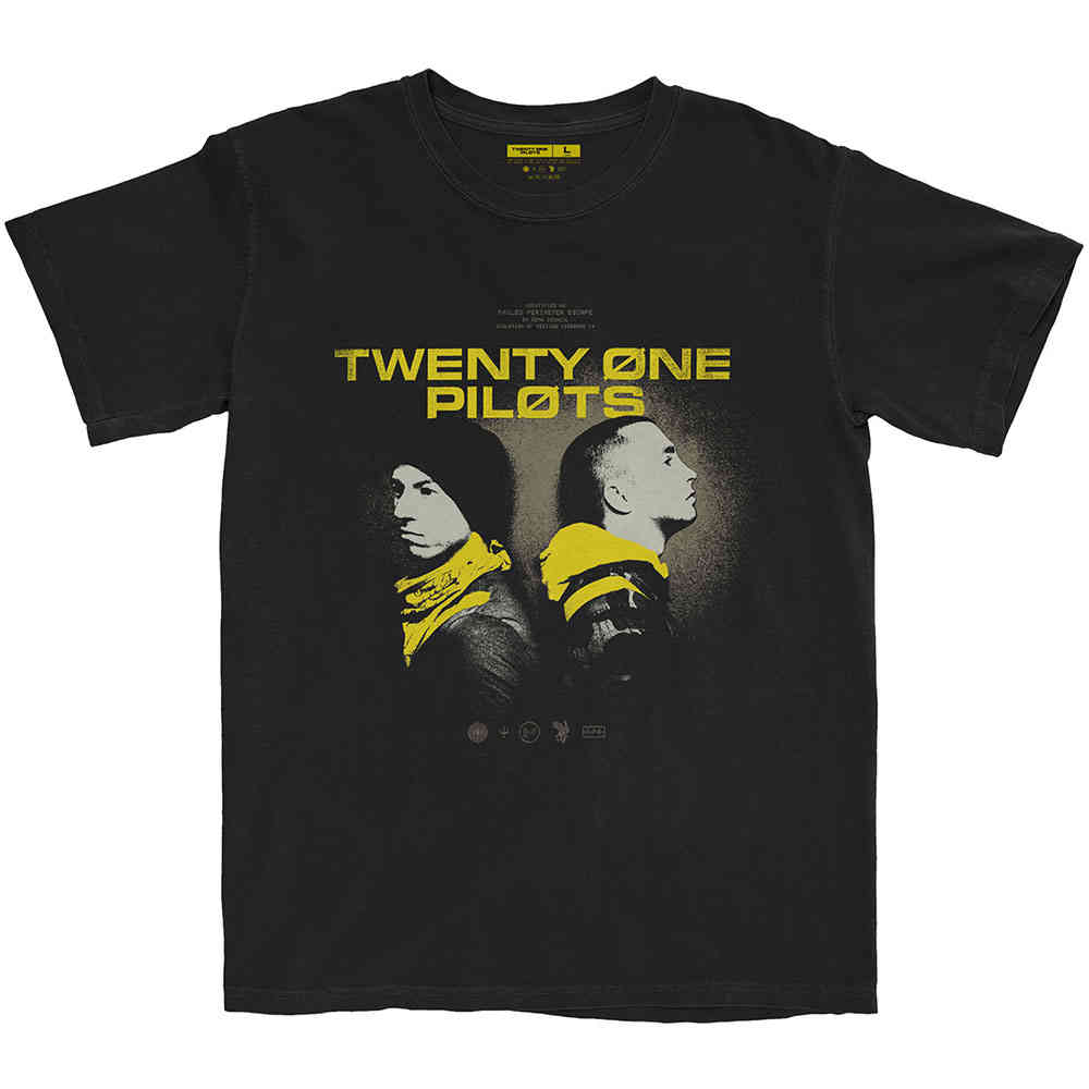 Twenty One Pilots - Back To Back Herren T-Shirt - Schwarz